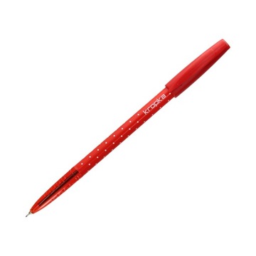 Długopis tradycyjny KROPKA czerwony Rystor 0,5mm