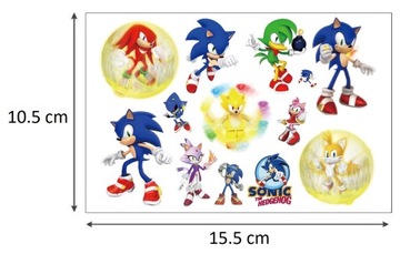 TATUAŻE DLA DZIECI ZMYWALNE SONIC THE HEDGEHOG