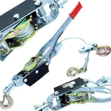 РУЧНАЯ ЛЕБЕДКА, ТРОСОВАЯ ЛЕБЕДКА 4000КГ 4Т КРЮКИ