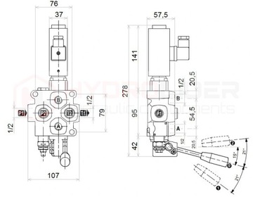 РАСПРЕДЕЛИТЕЛЬ Q45-F1S[N]1X103/A1/D41/12V-F3D GALTECH