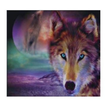 HAFT DIAMENTOWY MOZAIKA DIAMOND PAINTING WILK 5D