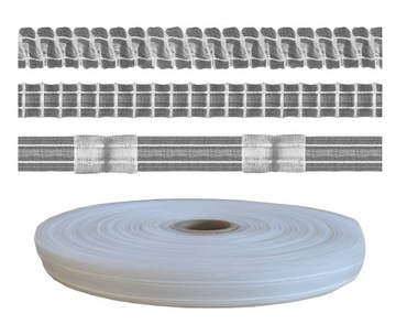 TAŚMA MARSZCZĄCA SMOK OŁÓWEK 1:2 DWIE TRZY FAŁDKI