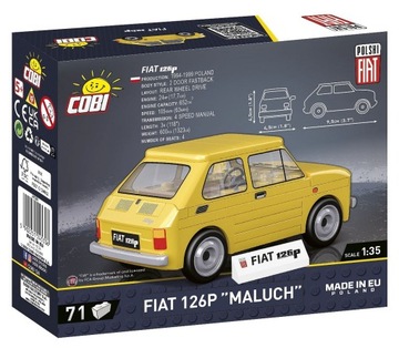 Блоки Cobi 24530 ПОЛЬСКИЙ FIAT 126P MALUCH НОВАЯ ВЕРСИЯ YOUNGTIMER