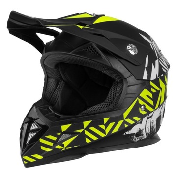 ЮНОШСКИЙ ДЕТСКИЙ МОТОЦИКАЛЬНЫЙ ШЛЕМ HORN CROSS + ОЧКИ