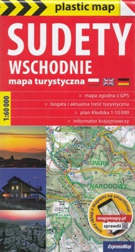 Sudety Wschodnie, 1:60 000 Mapa turystyczna