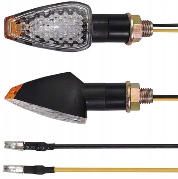 ДИНАМИЧЕСКИЕ СВЕТОДИОДНЫЕ ПОВОРОТЫ ТЕМНАЯ ЛАМПА ДЛЯ МОТОЦИКЛА 4 ШТ. 12 В M10 ZD59C