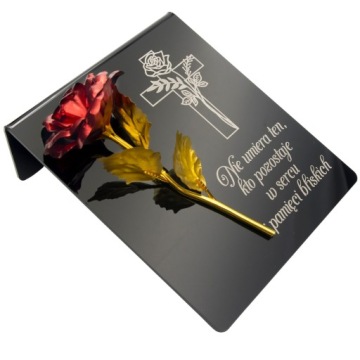 Подставка для кладбища, ГРАВИРОВКА ГРАНИКА, украшение могилы, ВЕЧНАЯ РОЗА