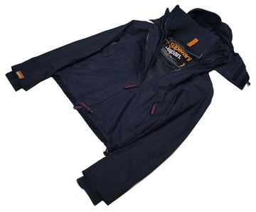 SUPERDRY FIRMOWA GRANATOWA KURTKA Z KAPTUREM- XS