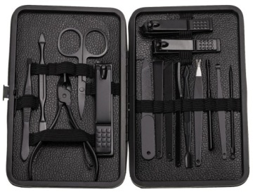 PROFESJONALNY ZESTAW PRZYBORY AKCESORIA DO MANICURE I PEDICURE ETUI PREZENT