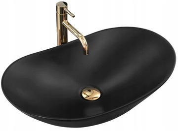 Umywalka Ceramiczna Royal 60 Black Mat REA