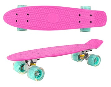СКЕЙБОРД FISZK СО СВЕТЯЩИМСЯ СВЕТОДИОДНЫМИ КОЛЕСАМИ ABEC7