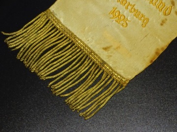 Довоенный вышитый вымпел Марбурга, 1925 г., оригинал.