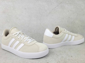 ADIDAS VL COURT 3.0 ID6312 BEŻOWE BUTY TRAMPKI TENISÓWKI SKATE SKÓRZANE