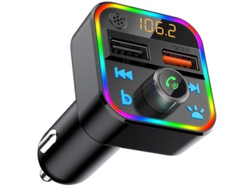 FM-ПЕРЕДАТЧИК BLUETOOTH QC USB-ЗАРЯДКА ДЛЯ БЫСТРОЙ ЗАРЯДКИ