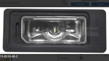 OSVĚTLENÍ TABULKY SPZ AUDI