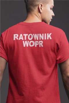 Koszulka Ratownika Wodnego WOPR czerwona żółta Ratownik WOPR M