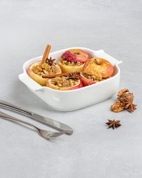 Wilmax жаростойкая ФАРФОРОВАЯ форма с ручками для запекания, 780 мл