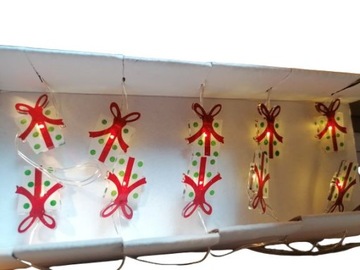dekoracja stołowa PREZENTY 10szt LED 2xAA NEW!
