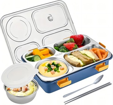 LUNCHBOX ŚNIADANIÓWKA STALI NIERDZEWNEJ POJEMNIKI NA ŻYWNOŚĆ 810 ML