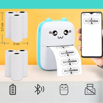 ТЕРМОБУМАГА ДЛЯ РОЛИКОВ DRUKUS 5 КАРТРИДЖИ XXL ДЛЯ МИНИ-ПРИНТЕРОВ DRUKUS