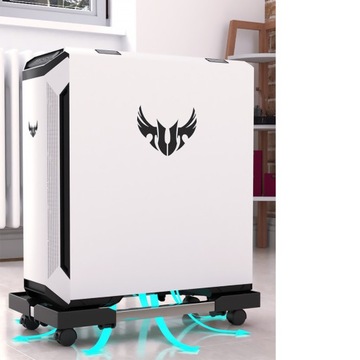 MOBILNA PODSTAWKA Z KÓŁKAMI POD KOMPUTER STACJONARNY ANTYPOŚLIZGOWA