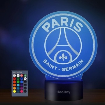 3D лампа для футбольных фанатов Paris Saint Germain Led Club PSG Гаджет