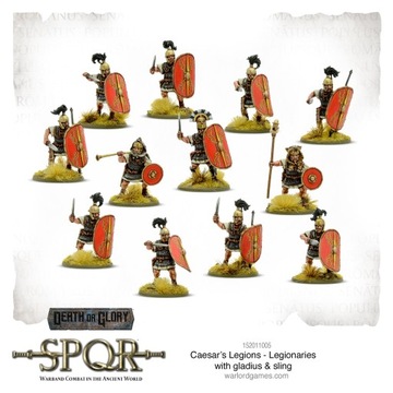 Легионеры SPQR с гладиусом и пращой