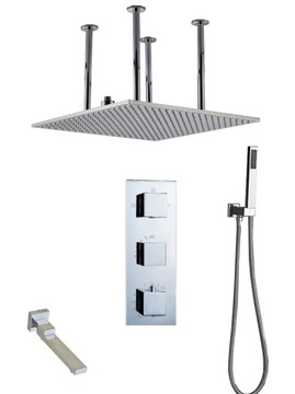ZESTAW PODTYNKOWY LED WYLEWKA DESZCZOWNICA 50 CM