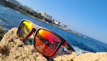 МУЖСКИЕ СОЛНЦЕЗАЩИТНЫЕ ОЧКИ С ПОЛЯРИЗОВАННЫМИ ЗЕРКАЛЬНЫМИ ЛИНЗАМИ UV400