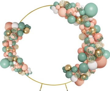 ПОДСТАВКА, МЕТАЛЛИЧЕСКИЙ КАРКАС, КОЛЕСО ДЛЯ ШАРОВ, 18-ЛЕТИЕ, ПРИЧИНЕНИЕ, СВАДЕБНАЯ СТЕНА, 2М