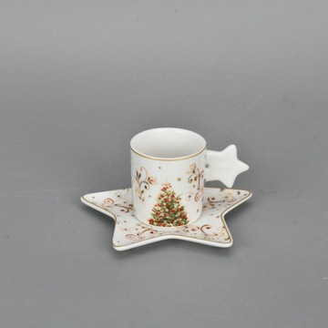 Filiżanka 70 ml Świąteczna Boże Narodzenie Choinka