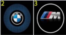 LAMPKA POWITALNA LED Z LOGO BMW DO DRZWI BEZPRZEWODOWY PROJEKTOR 2 SZT
