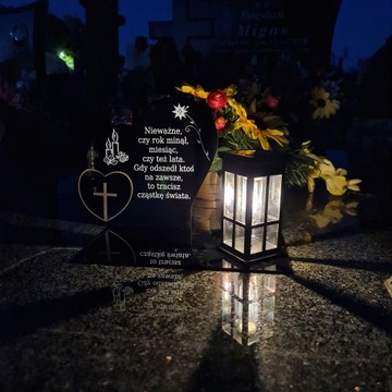 СОЛНЕЧНАЯ СВЕЧА КЛАДБИЩЕ МОГИЛА СВЕТОДИОДНАЯ СТАТУЭТКА ЛАМПА БОЛЬШАЯ НОВАЯ