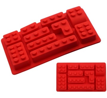 FOREMKA SILIKONOWA KLOCKI LEGO FORMA DO LODU CZEKOLADY PRALINEK TORT AG433E