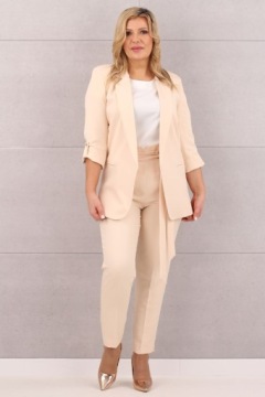 ЭЛЕГАНТНЫЙ ЖЕНСКИЙ КОМПЛЕКТ, БЛЕЙЗЕР И БРЮКИ НА ЗАВЯЗКЕ, ПОЛЬСКИЙ ПРОИЗВОДИТЕЛЬ