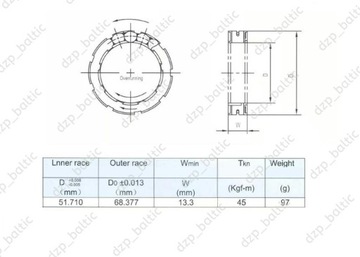 WOLNE KOŁO BENDIX SPRZĘGŁO ŁOŻYSKO ROTAX 912 914