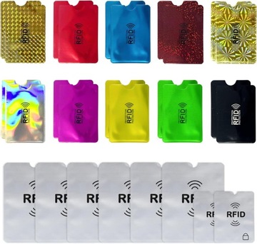 28 szt. koszulek blokujących RFID, etui ochronne na paszport kart kredytowy