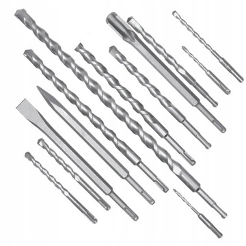 НАБОР ДОЛОТО-СВЕРЛ VOREL СВЕРЛА SDS+ 12 ШТ.