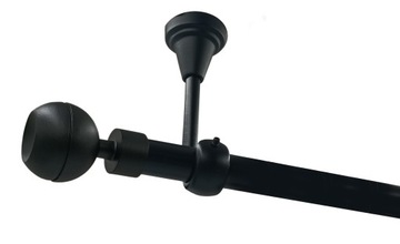 KARNISZ SUFITOWY CZARNY 19mm OPTIC 200cm solo