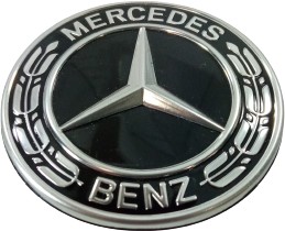 Emblémová Známka Hvězda Mercedes Černá W205