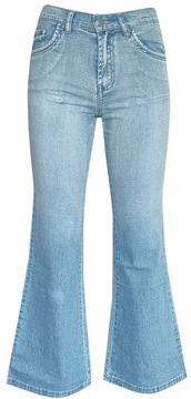 SPODNIE DZIECIĘCE MŁODZIEŻOWE DŁUGIE JEANSOWE DZWONY 152 CM MODEL:K-T063M-9