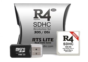 ДВУХЯДЕРНАЯ SDHC-КАРТА R4 ДЛЯ 2DS DSi 3DS XL DS R4i