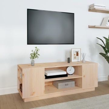 SZAFKA POD TELEWIZOR 110X35X40,5CM DREWNO SOSNOWE