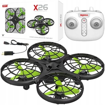 DRON SYMA ZDALNIE STEROWANY X26 CZARNY RC ZASIĘG 30m