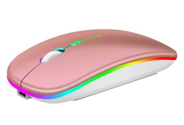 БЕСПРОВОДНАЯ ИГРОВАЯ МЫШЬ С БЕСШУМНЫМ СВЕТОДИОДОМ RGB