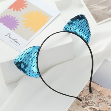 ОБОДКА ДЛЯ ВОЛОС КОШАЧЬИ УШИ ФОТОКАБИНА КАРНАВАЛ РОЗОВЫЙ