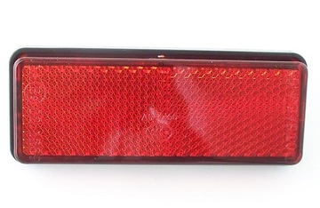 ODBLASK CZERWONY PRZYKRĘCANY M6 36x91