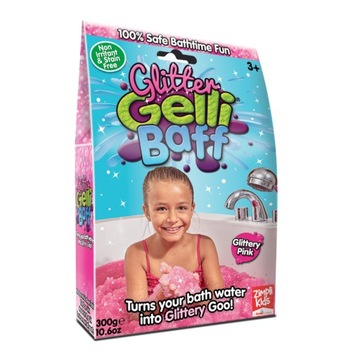 Magiczny proszek do kąpieli Gelli Baff Glitter Różowy ZIMPLI KIDS 3+