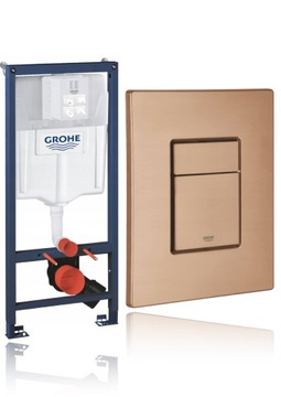 GROHE CONCREATED Каркас унитаза SOLIDO SET матовая медь кнопка CPB