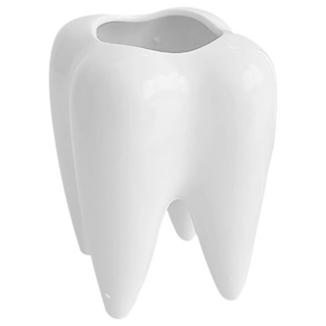 CERAMICZNA DEKORACJA ŚWIECZNIKÓW W KSZTAŁCIE ZĘBA